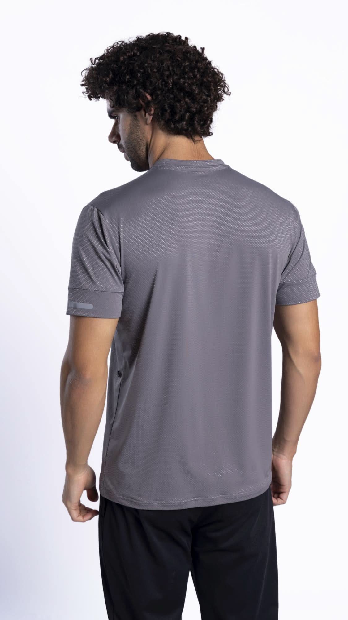 Xalt Life Aerodynamic Pulse Point Mesh Tee Silver CREW NECK