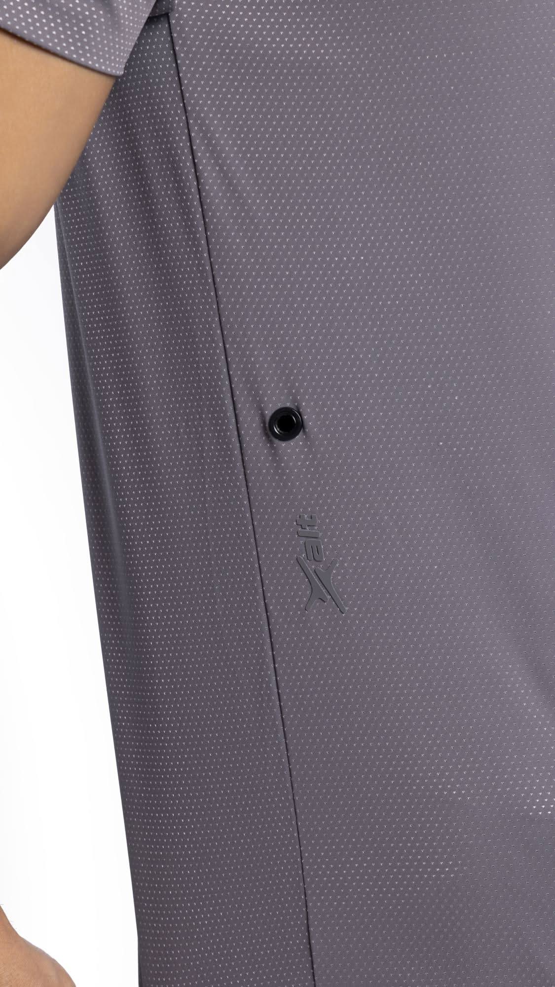 Xalt Life Aerodynamic Pulse Point Mesh Tee Silver CREW NECK