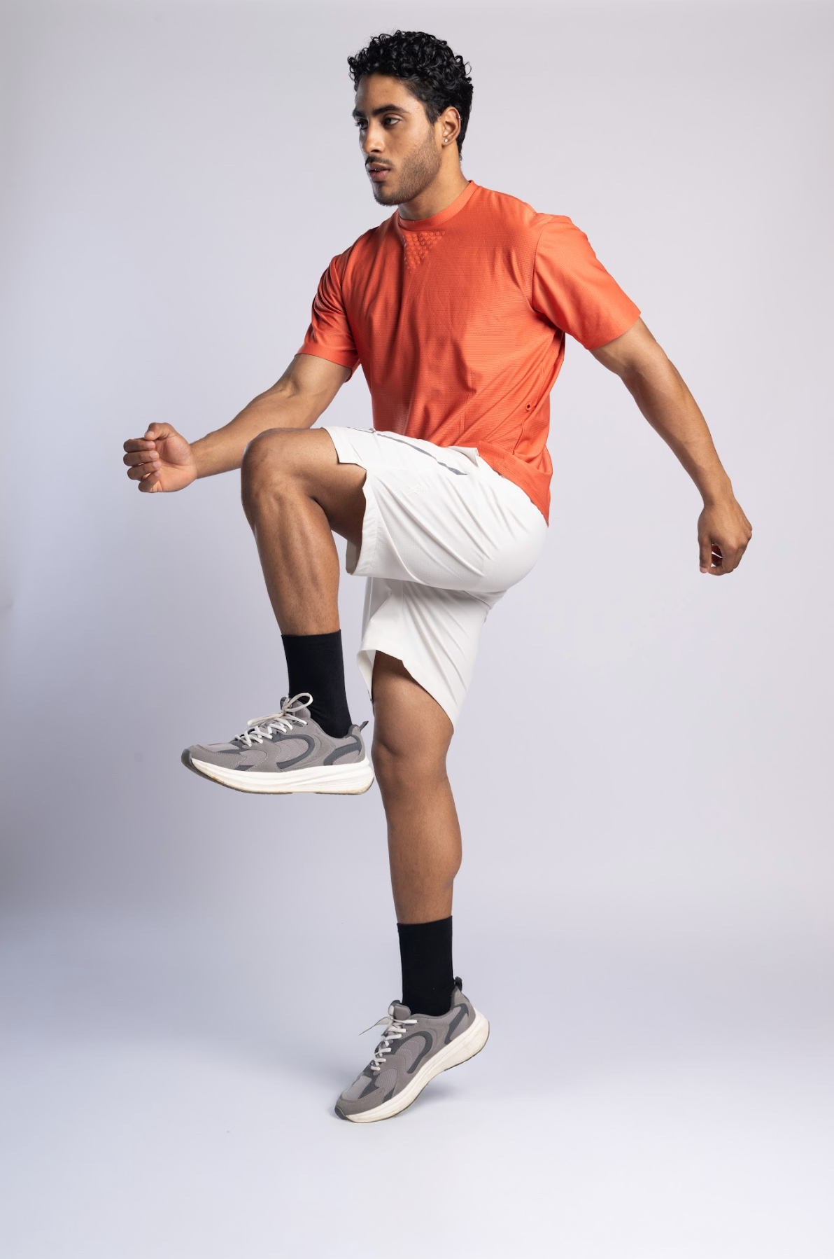 Xalt Life Aerodynamic Pulse Tee Deep Salmon CREW NECK