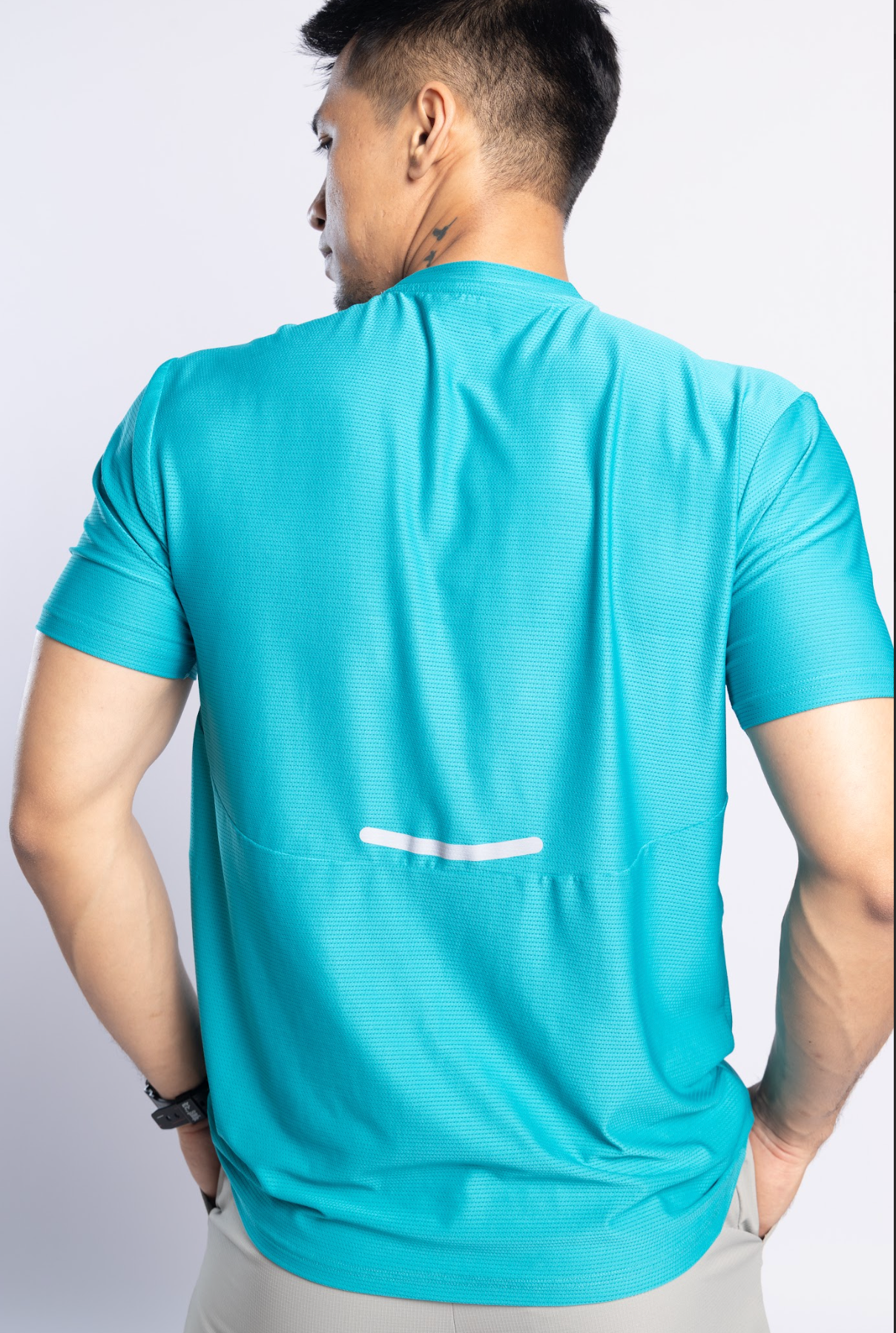 Xalt Life Aerodynamic Pulse Tee Electric Teal CREW NECK