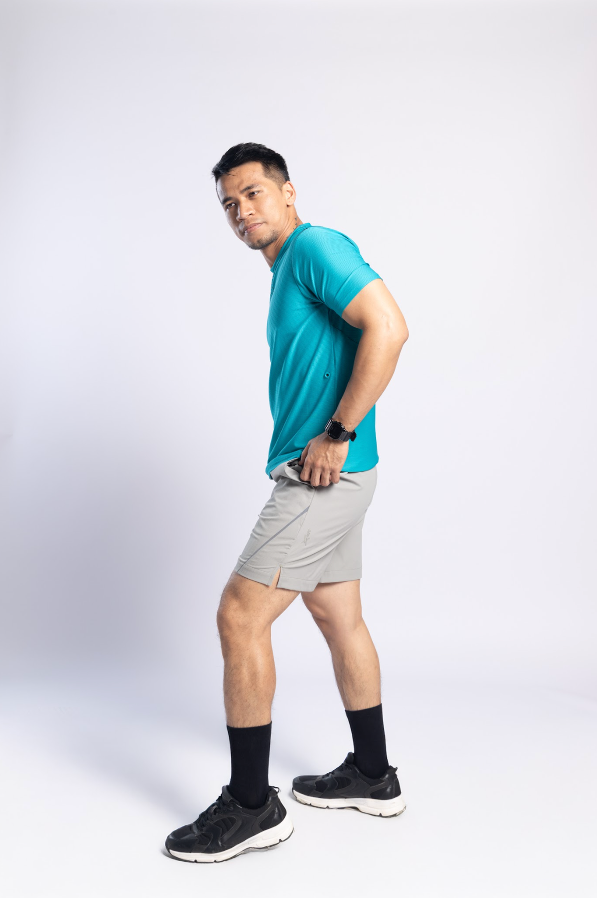 Xalt Life Aerodynamic Pulse Tee Electric Teal CREW NECK