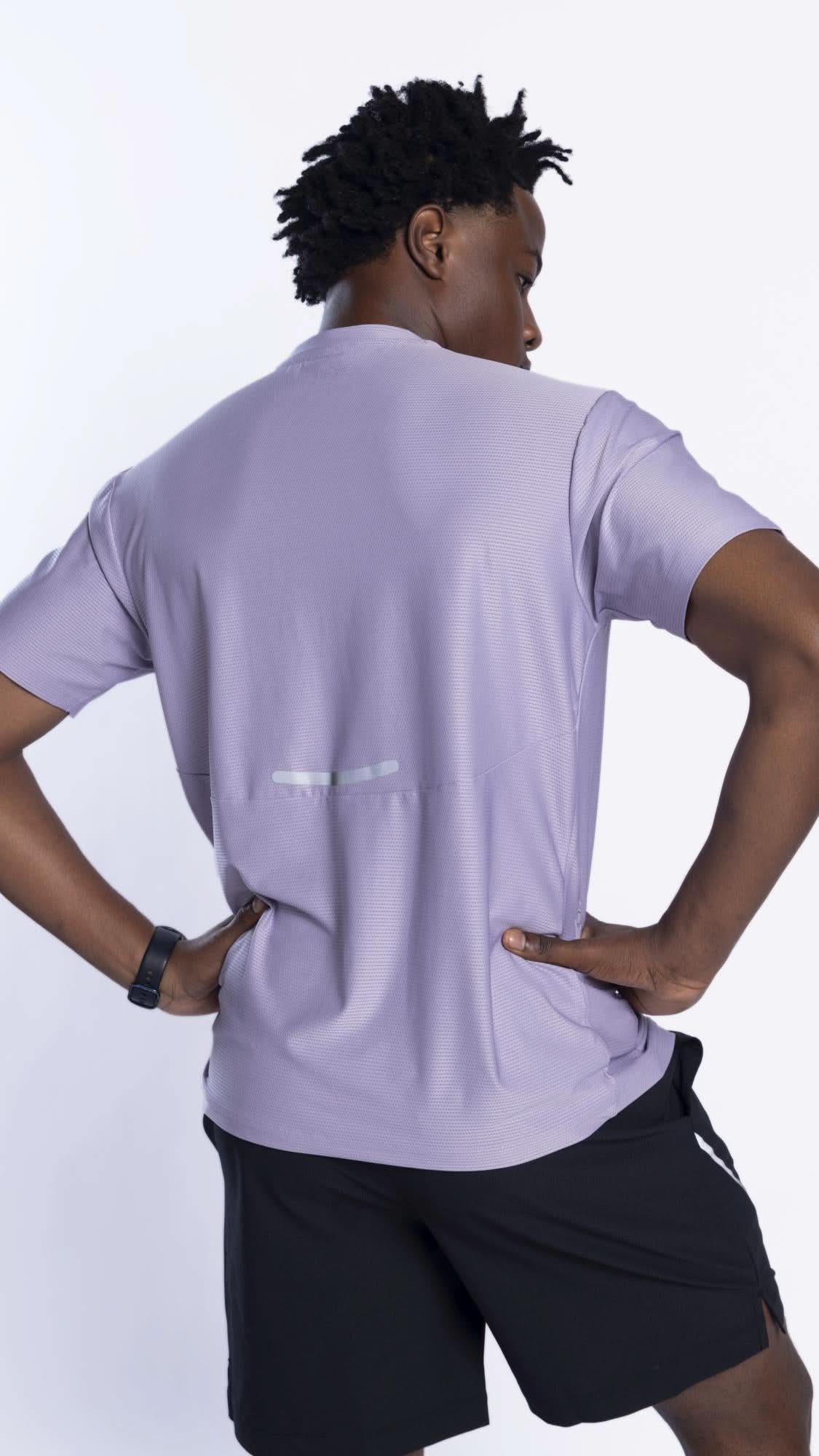 Xalt Life Aerodynamic Pulse Tee Lavender CREW NECK
