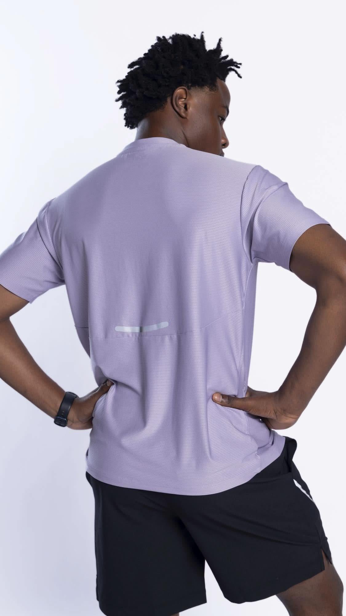 Xalt Life Aerodynamic Pulse Tee Lavender CREW NECK