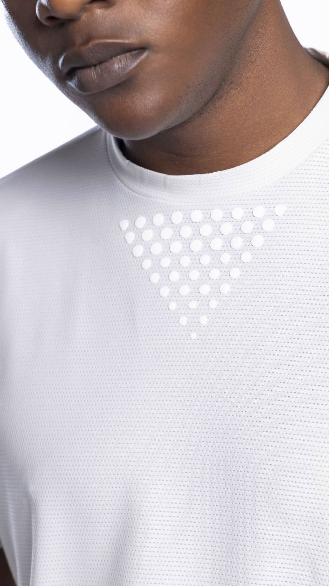 Xalt Life Aerodynamic Pulse Tee Pearl White CREW NECK