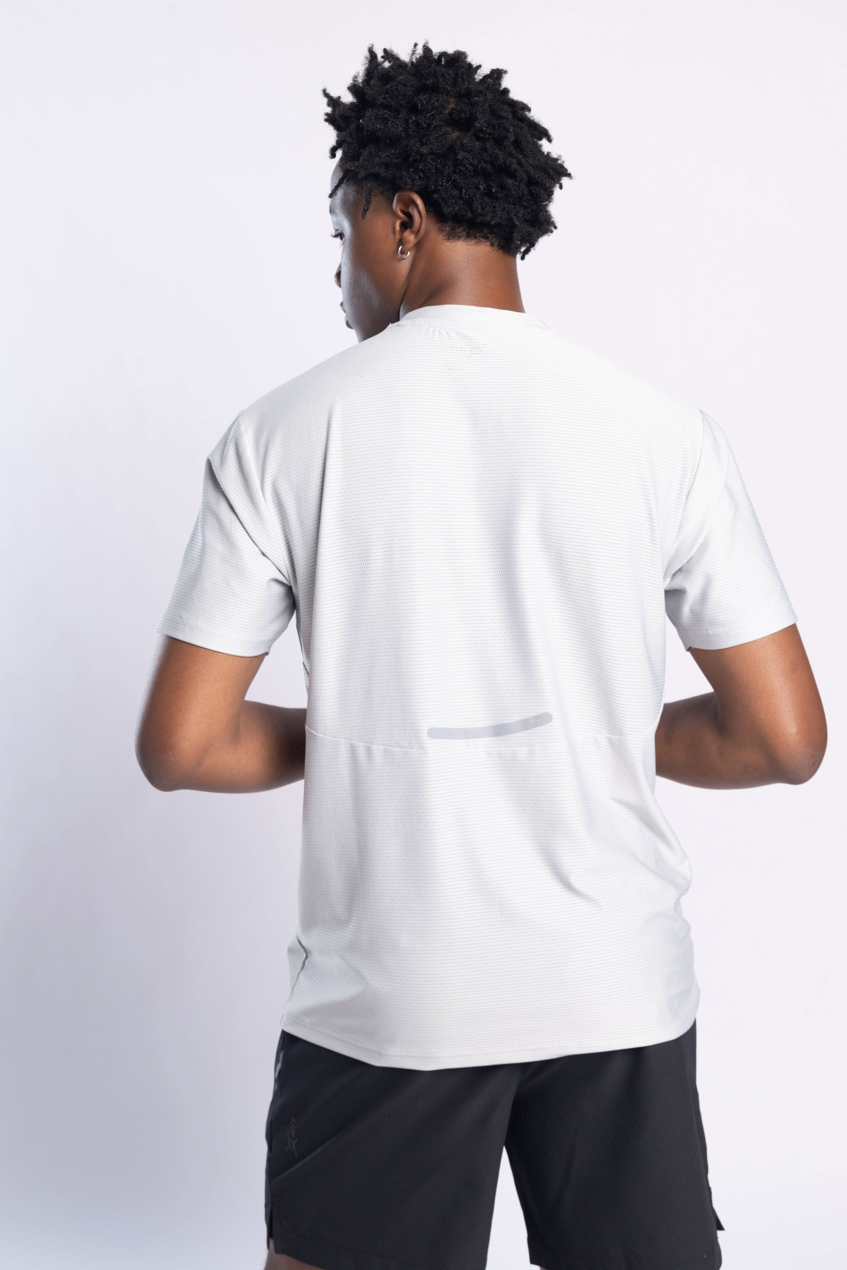 Xalt Life Aerodynamic Pulse Tee Silver CREW NECK