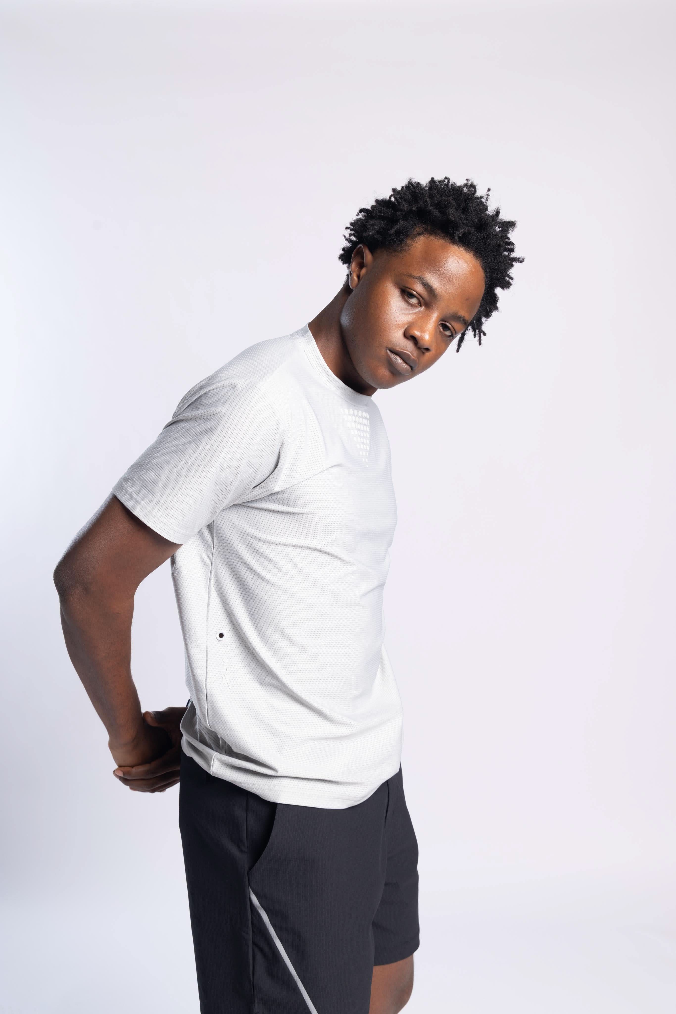 Xalt Life Aerodynamic Pulse Tee Silver CREW NECK