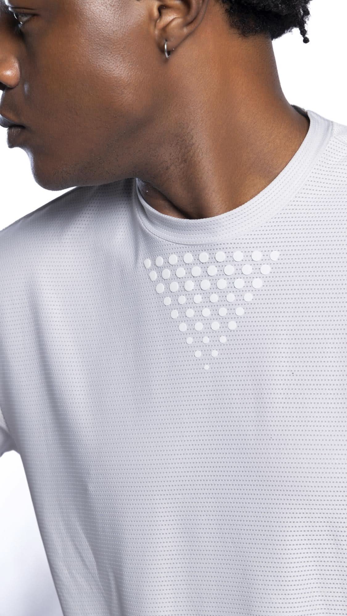 Xalt Life Aerodynamic Pulse Tee Silver CREW NECK