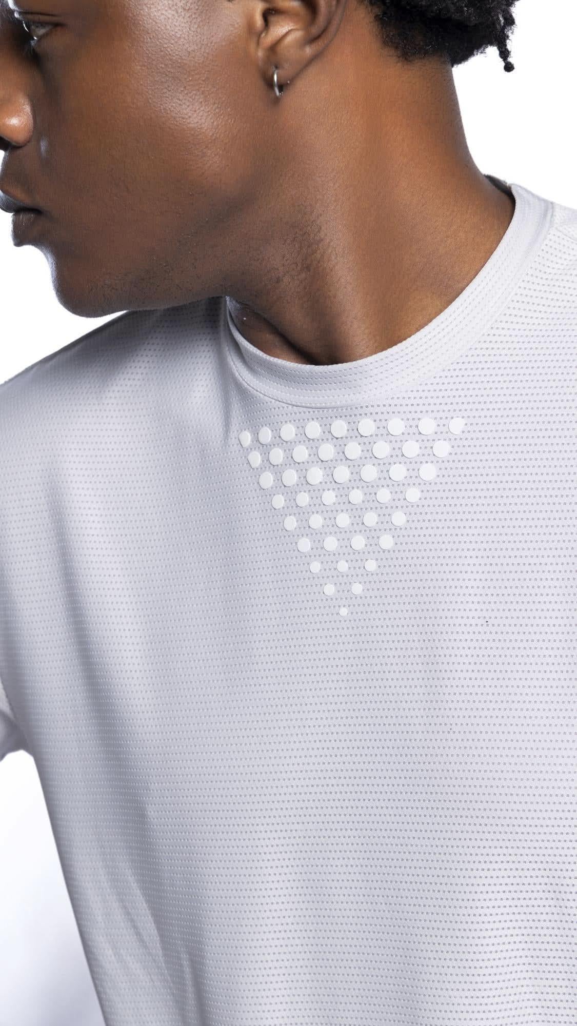 Xalt Life Aerodynamic Pulse Tee Silver CREW NECK
