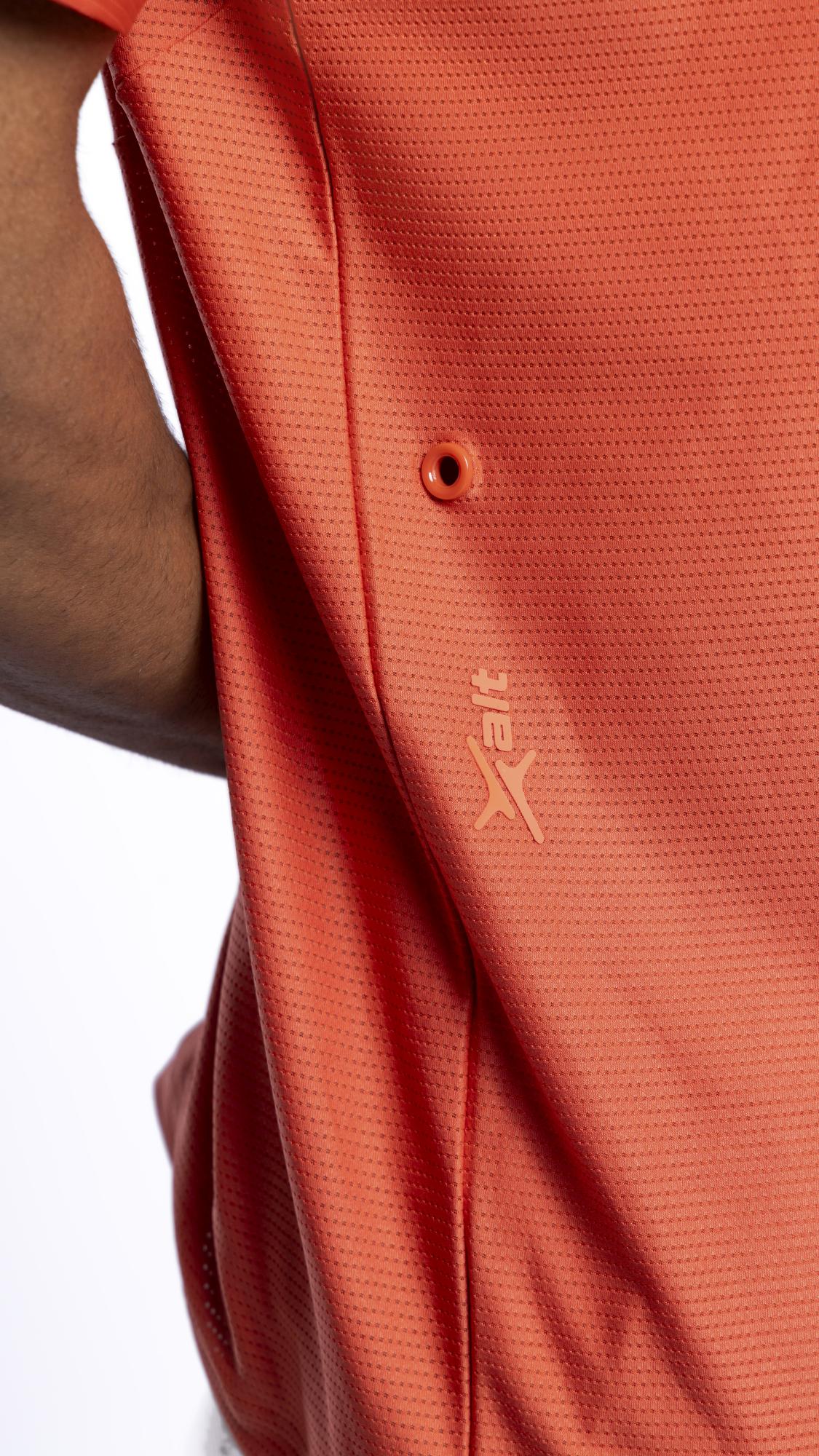Aerodynamic Pulse Tee Deep Salmon