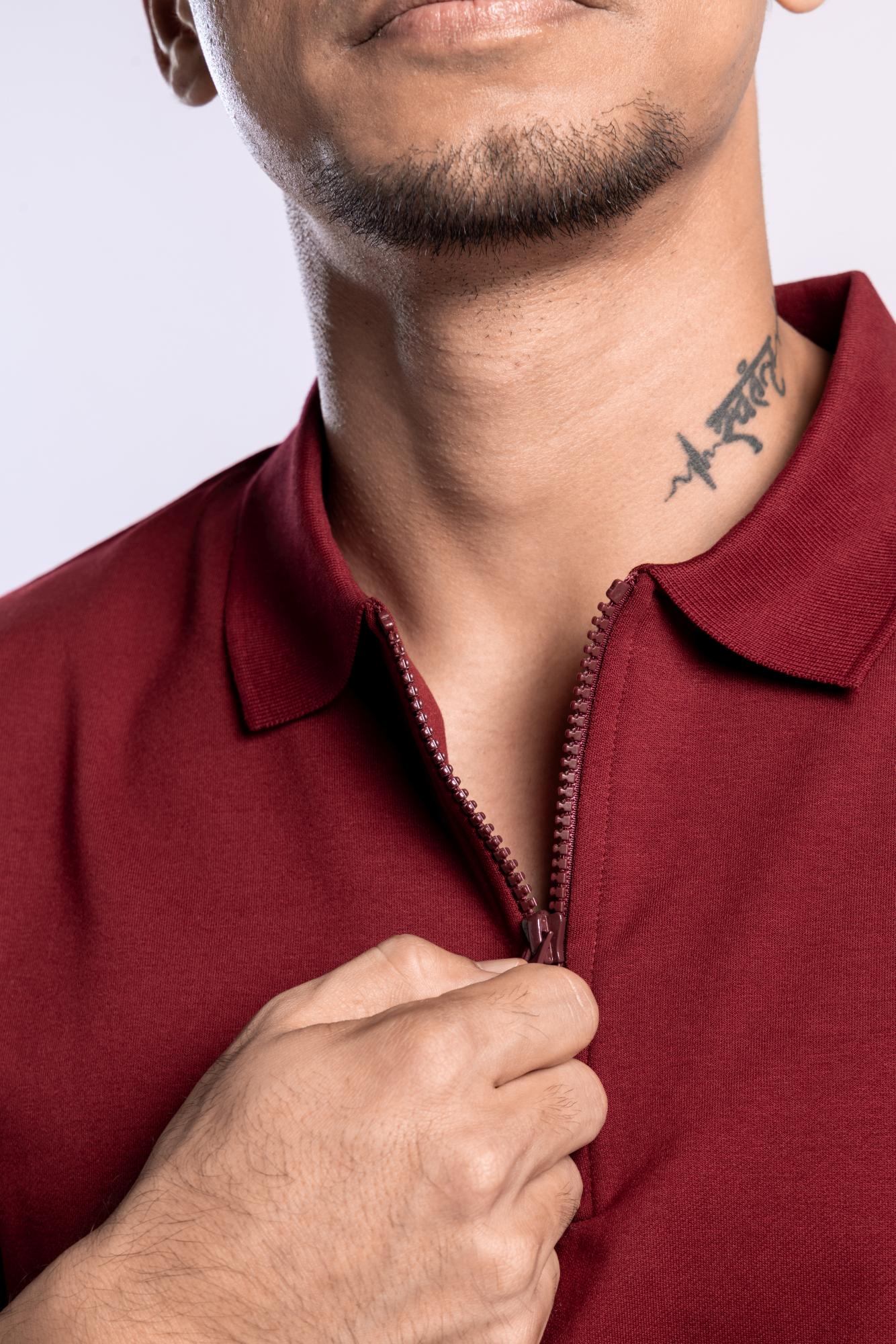 Xalt Life Aximo Polo Maroon POLO