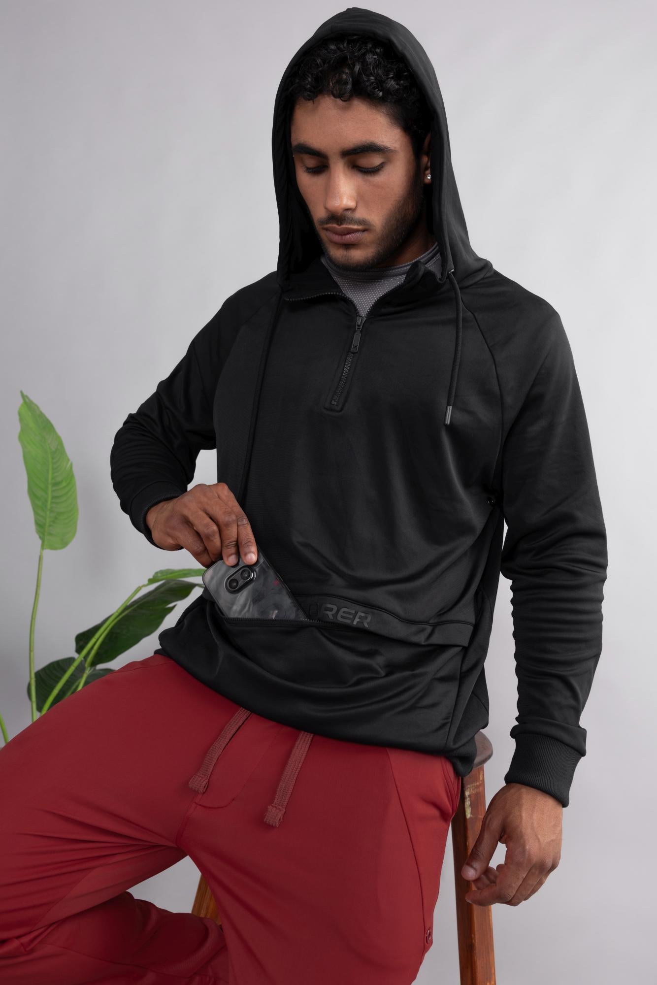 Xalt Life Flex Hybrid Hood – men’s Flex Shield athleisure hoodie for comfort and style