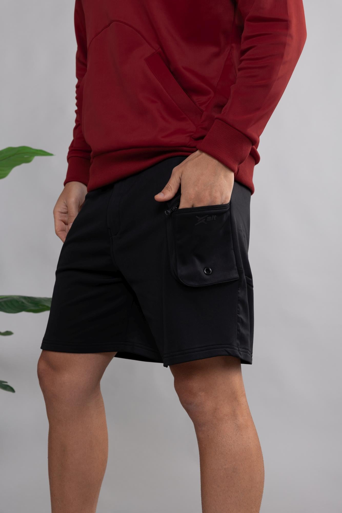 Xalt Life Flex Terrain Shorts – men’s nylon fleece athleisure cargo shorts for comfort