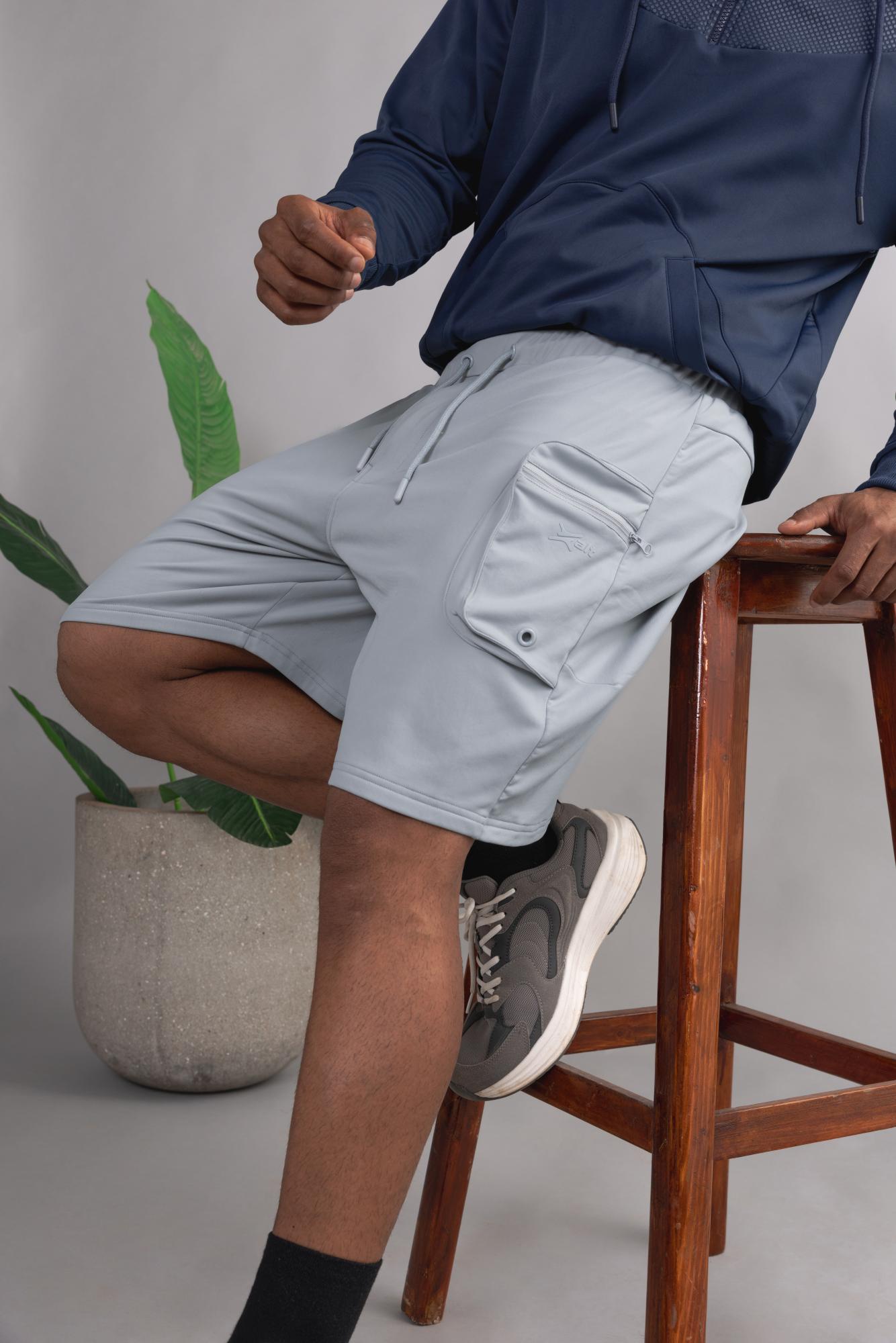 Xalt Life Flex Terrain Shorts – men’s nylon fleece athleisure cargo shorts for comfort