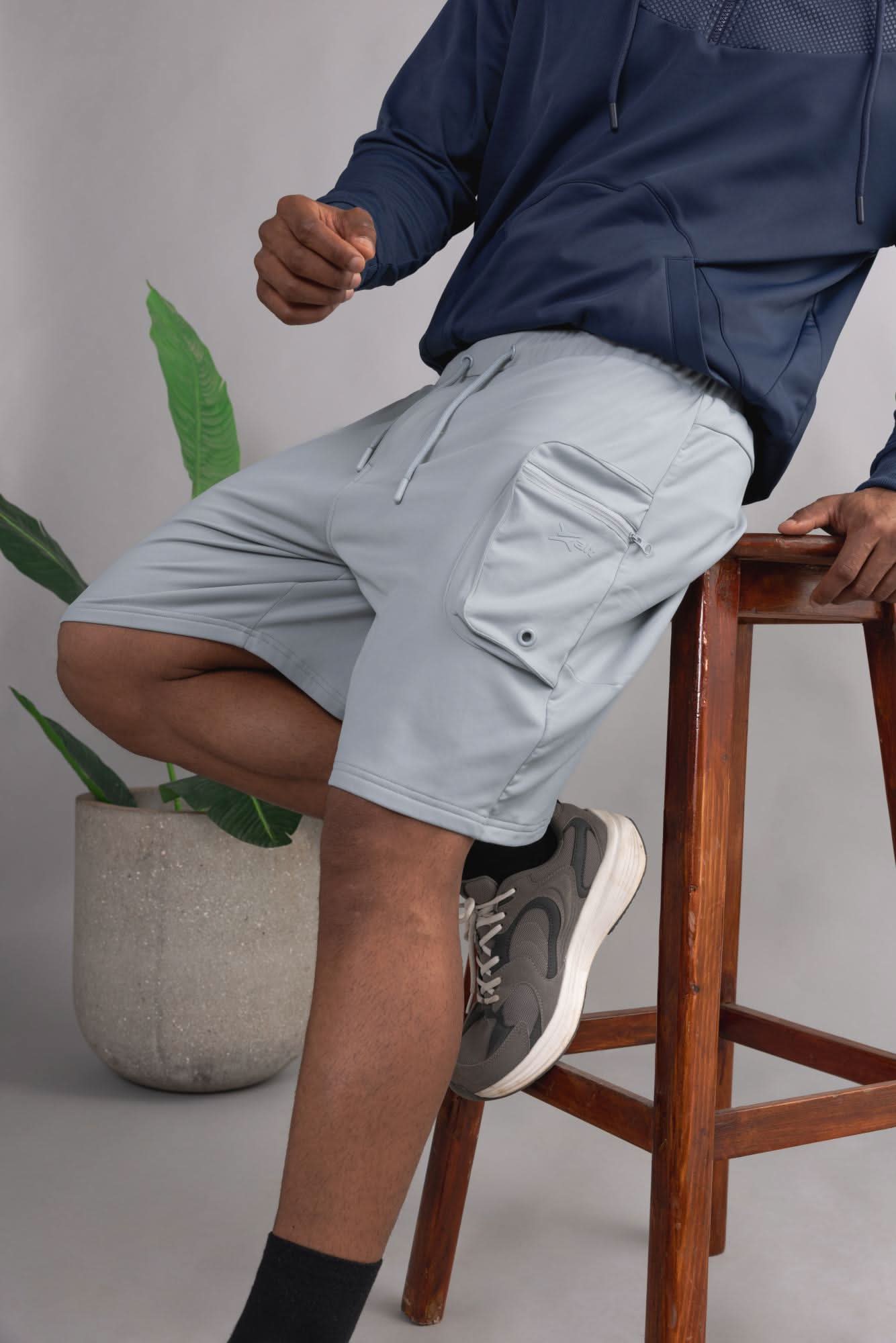 Xalt Life Flex Terrain Shorts – men’s nylon fleece athleisure cargo shorts for comfort