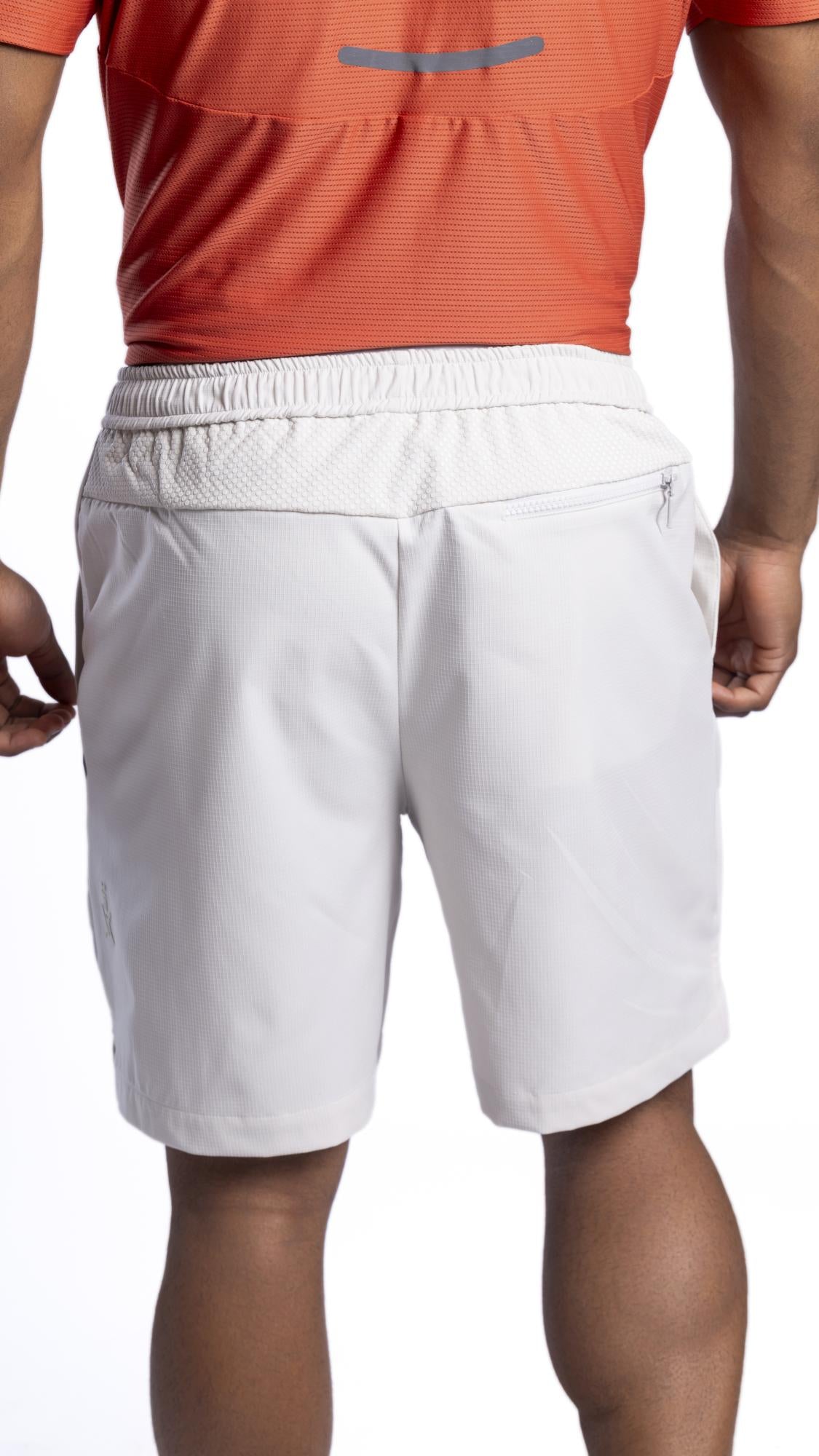 Xalt Life Quad Stretch Athletic Shorts Pearl White SHORTS
