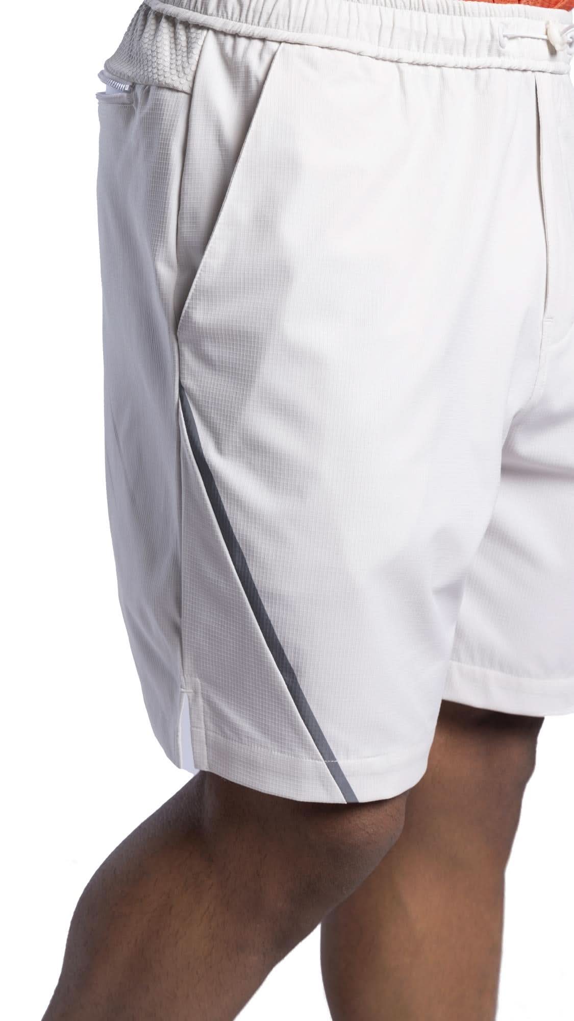 Xalt Life Quad Stretch Athletic Shorts Pearl White SHORTS