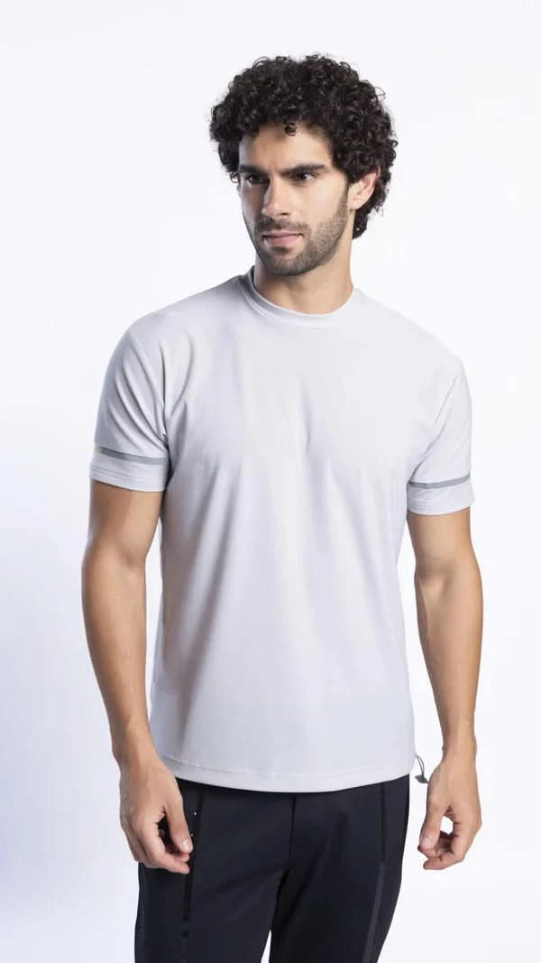 Xalt Life Stealth Tech Tee – men’s crew neck activewear T-shirt in Flex Grid Jacquard fabric