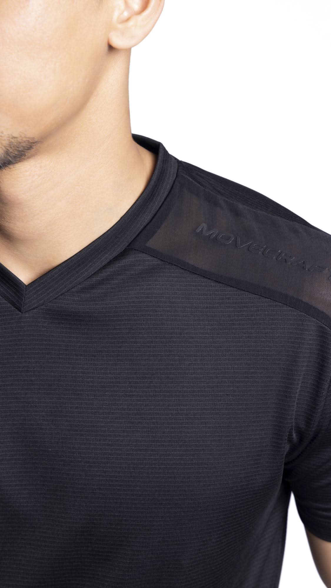 Xalt Life Urban Grid 2 Black V NECK