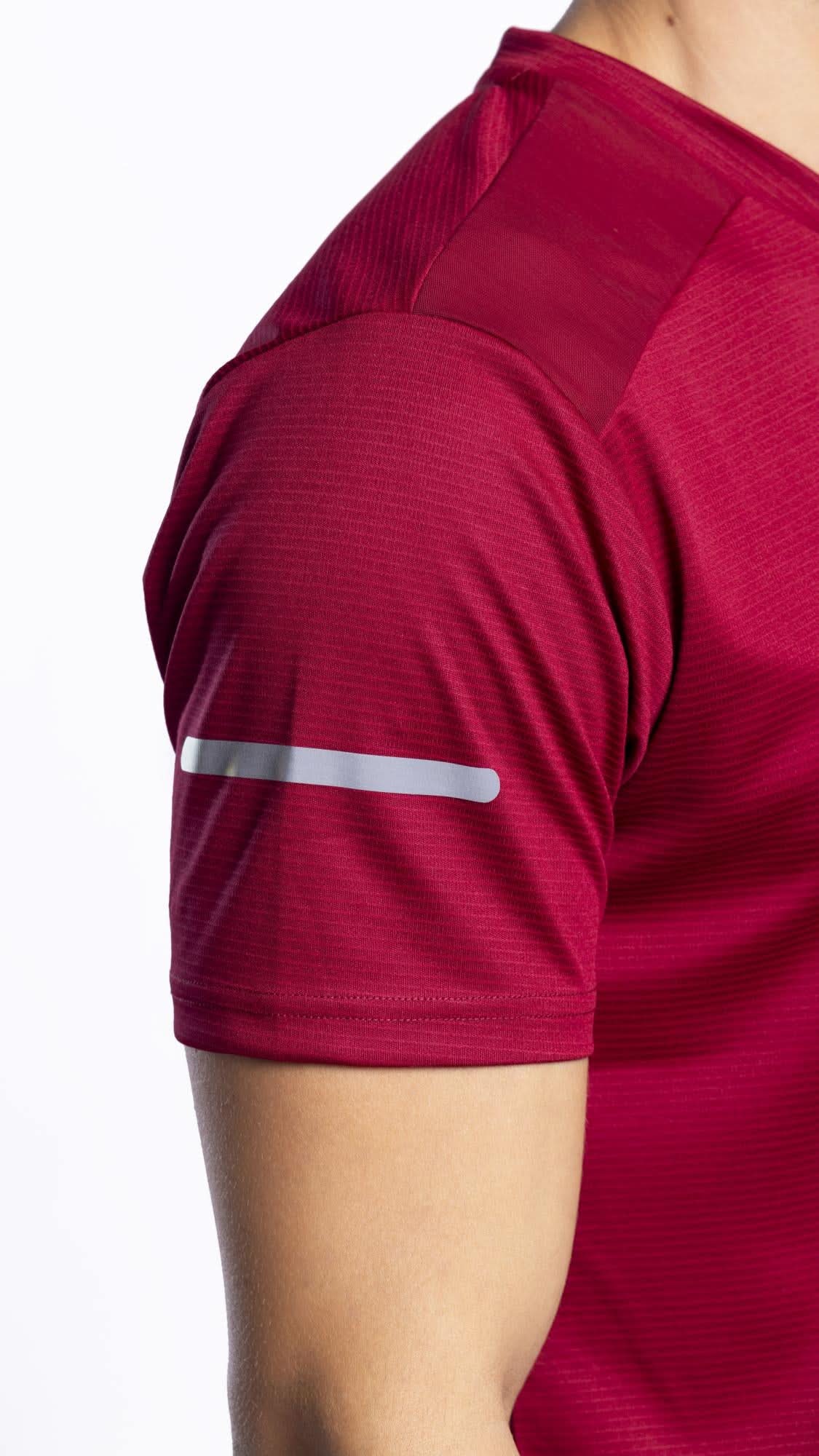 Xalt Life Urban Grid 2 Maroon V NECK