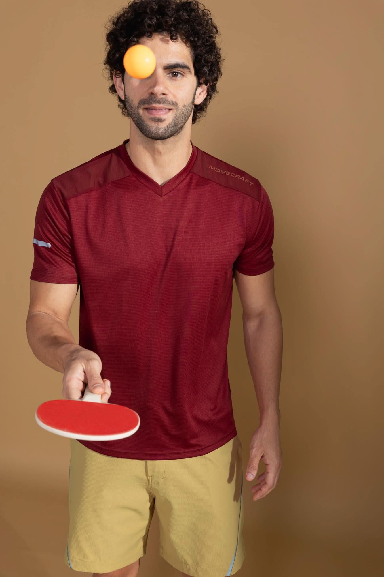 Xalt Life Urban Grid 2 Maroon V NECK