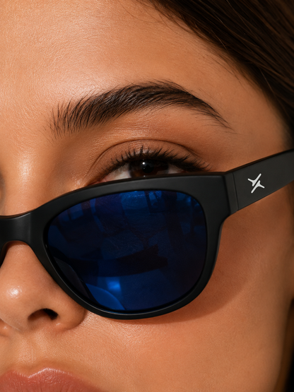 Wayfarer Blue Lens