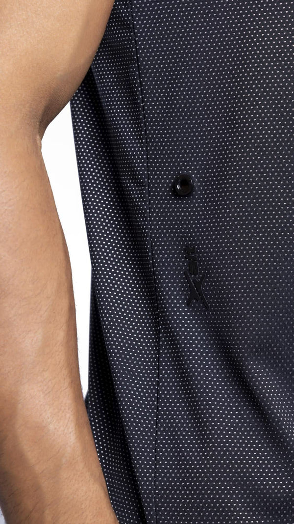 Xalt Life Aerodynamic Pulse Point Mesh Tee Black CREW NECK