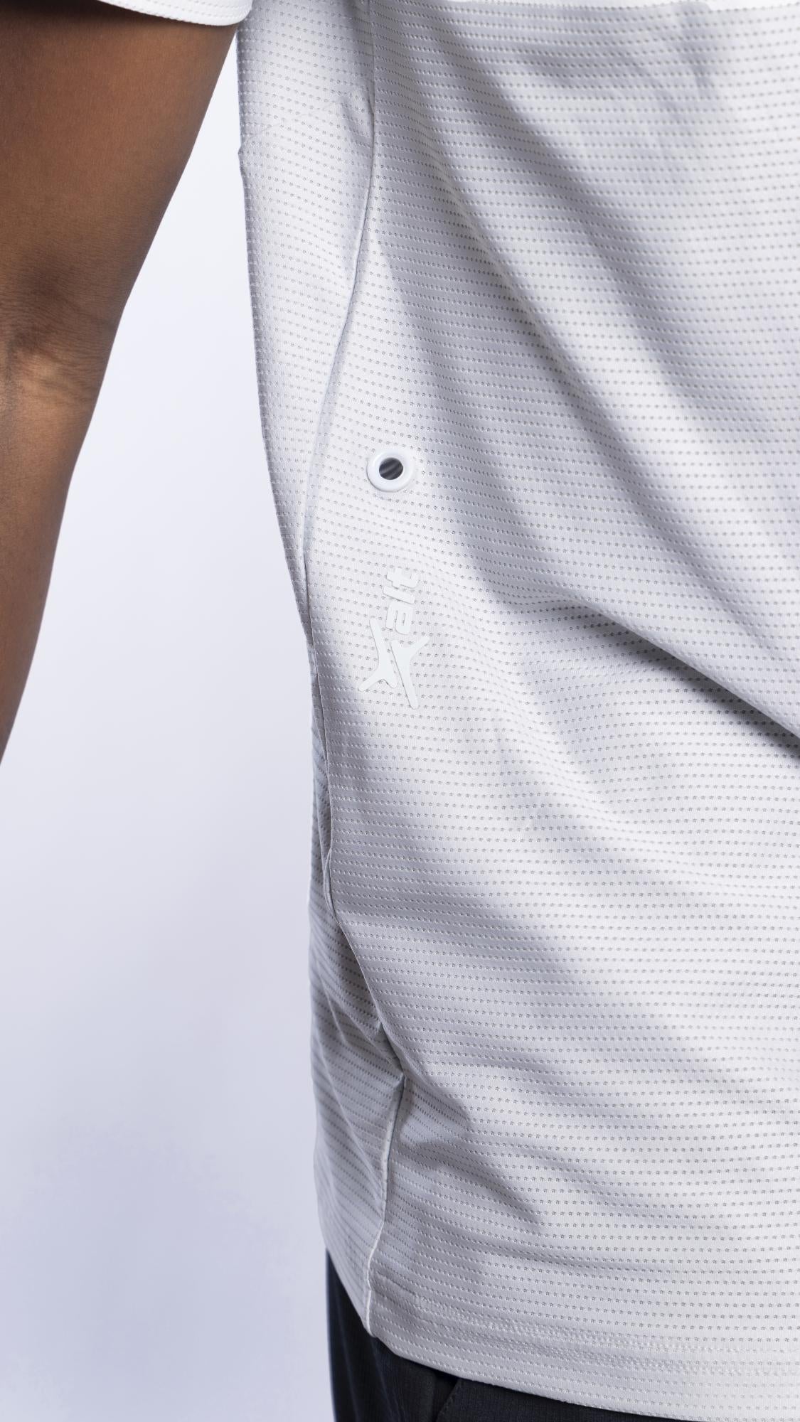 Xalt Life Aerodynamic Pulse Tee Silver CREW NECK