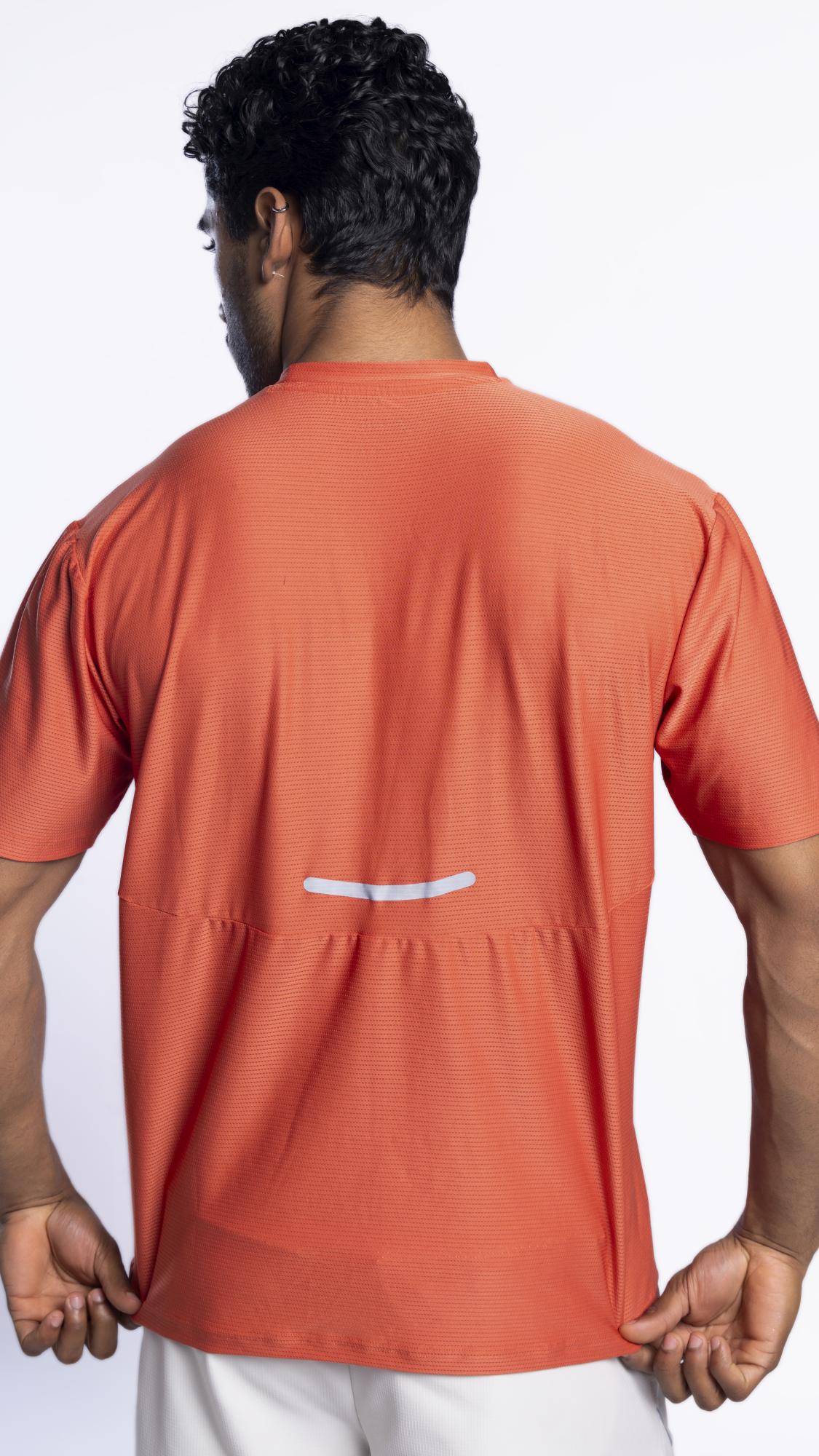 Aerodynamic Pulse Tee Deep Salmon