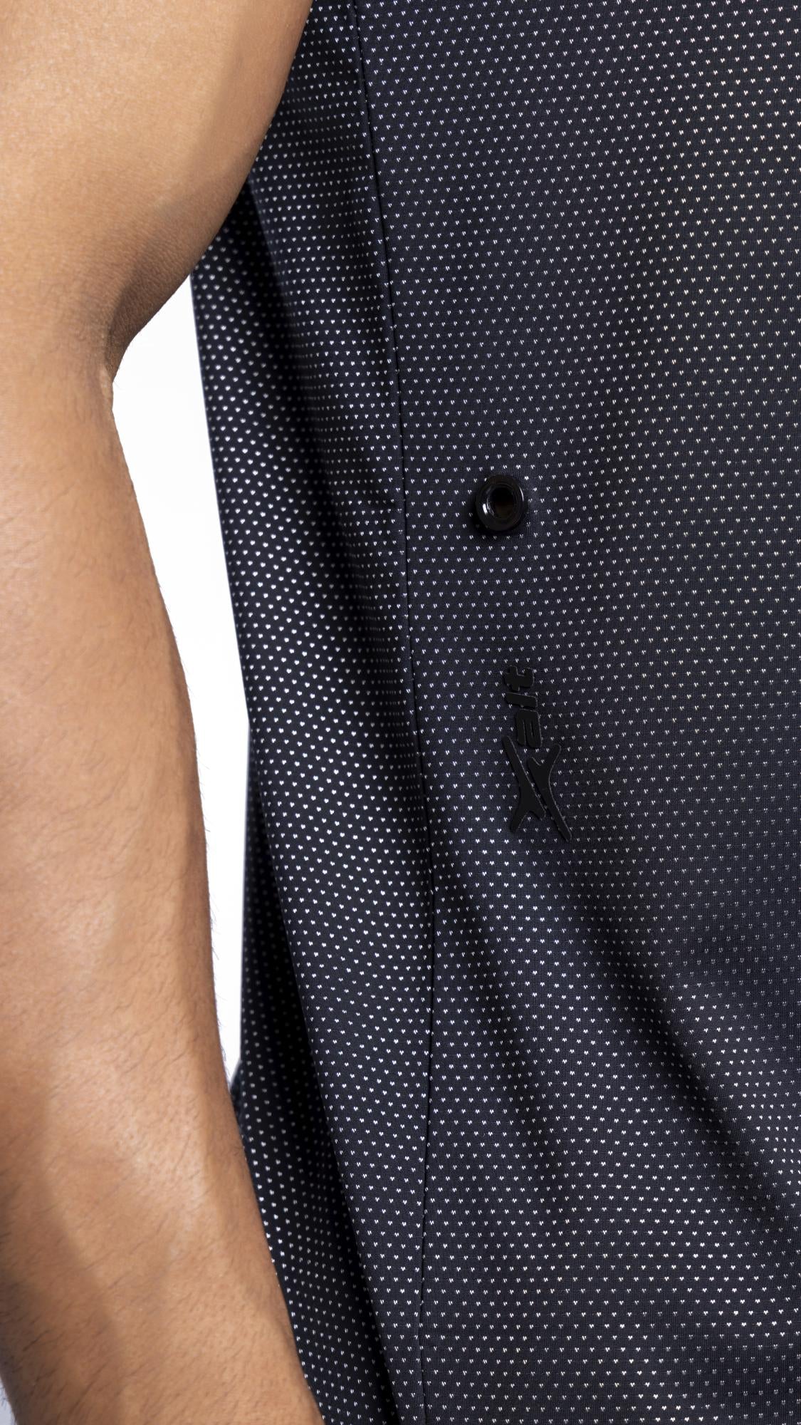 Aerodynamic Pulse Point Mesh Tee Black