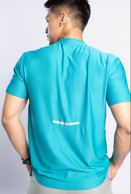 Aerodynamic Pulse Tee Electric Teal