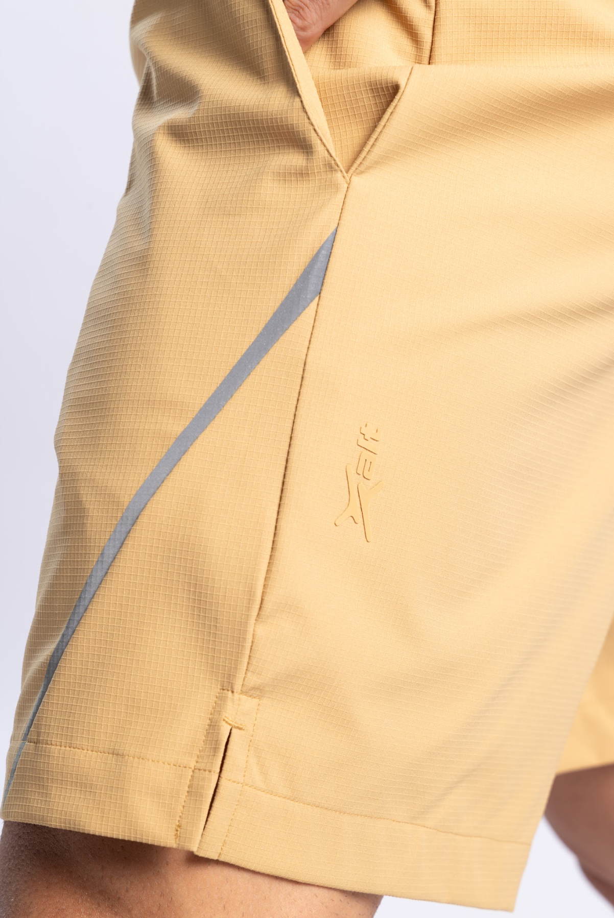 Quad Stretch Athletic Shorts Beige